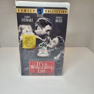 It's a Wonderful Life VHS Family‎ Collection Sealed James Stewart Donna Reed New